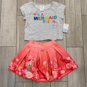 Disney’s Ariel top and skirt. Brand new w/ 🏷